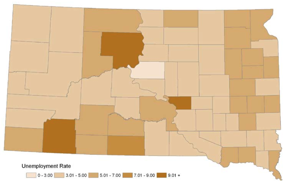 county unemployment rates